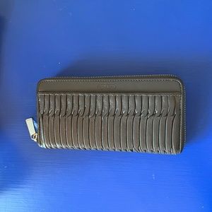 Gray COACH Large Wallet